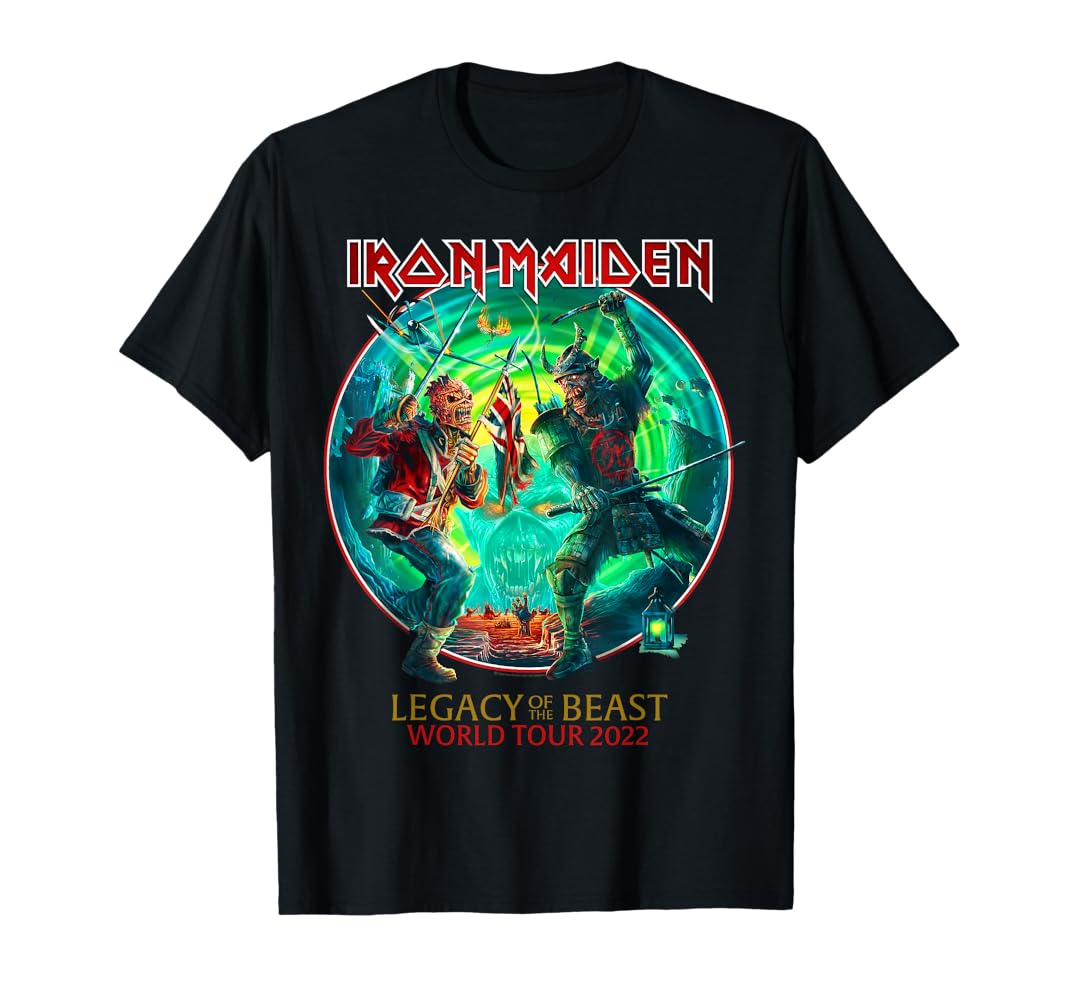 アイアンメイデン Legacy of the Beast Tシャツ2XL Iron Maiden Men's Legacy Of The Beast World Tour 2022 Double